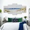 16"x40" Ocean Beach Pictures Wall Decor Canvas Wall Art 5 Piece Framed Wall Art